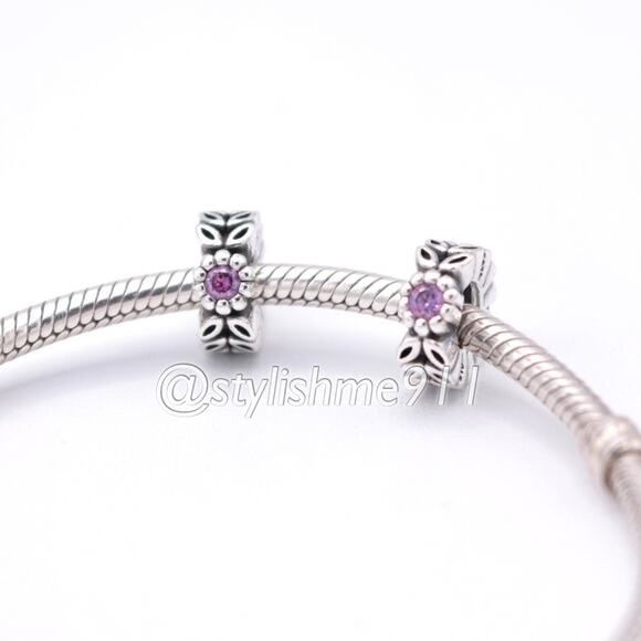 Two Authentic PANDORA Twice as Nice Spacer - 791224CFP - Picture 5 of 12